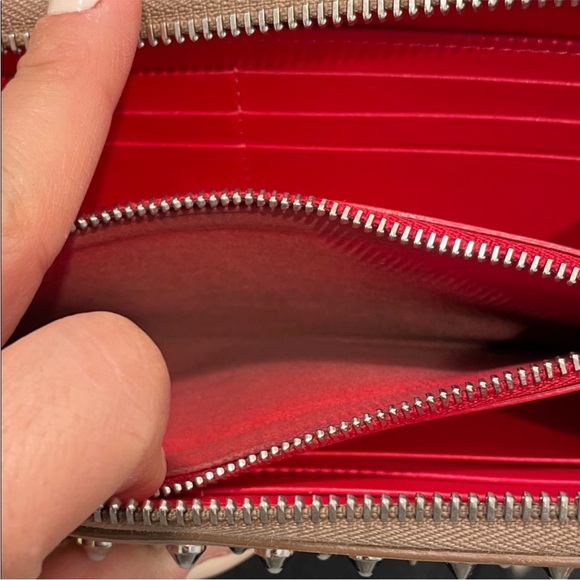 Authentic Christian LouboutinStudded Beige Wallet